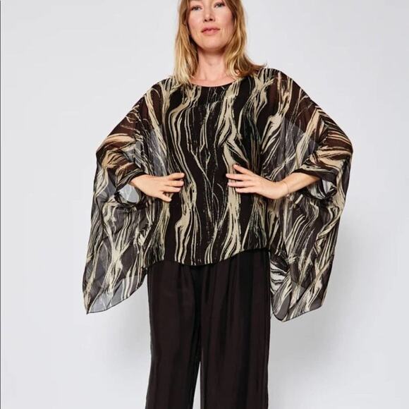 MICHAEL KORS‎ 100% SILK CAFTAN DRAPE SIZE OS - Picture 1 of 5